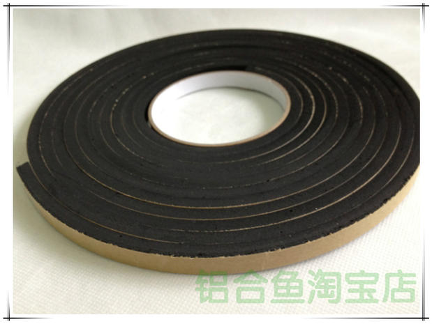 Bọt xốp xốp Băng keo một mặt eva * Băng keo xốp màu đen * dày 5 mm * rộng 1CM * 5 mét một cuộn - Băng keo băng keo trong suốt