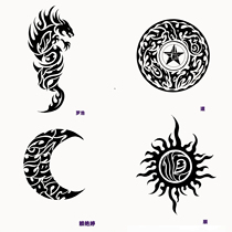 Painted tattoo totem manuscript design can be mailed high-end sketch creative text totem can provide vector graphics