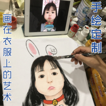 Handmade painting pattern figure figure round neck sweater custom hand drawn design hip hop fashion men and women long sleeve T-shirt spring and autumn