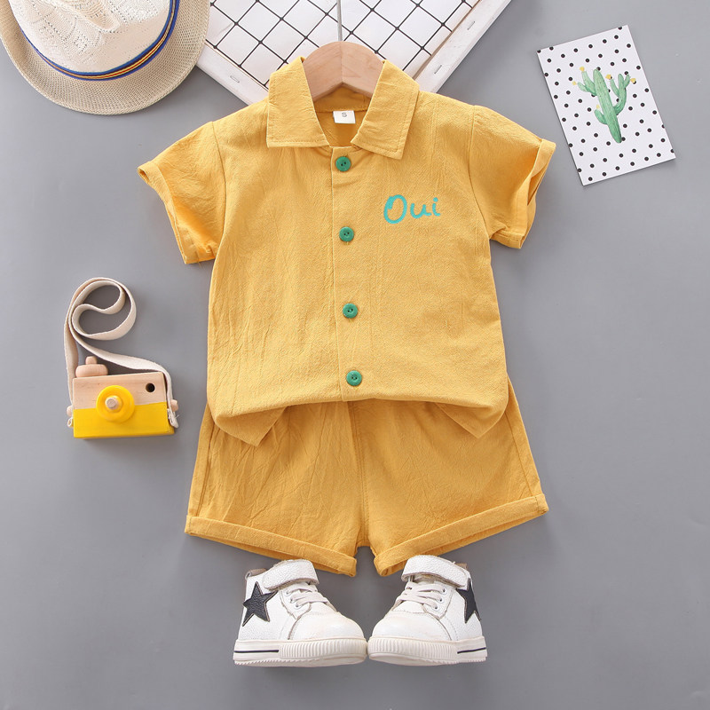 1 - 3 years old girl suit summer split clothes 86 - 609987 months boy baby summer shirt