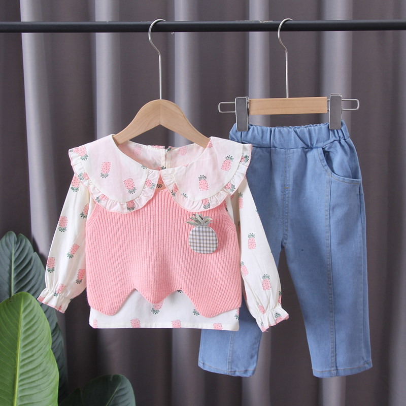 Ten months baby autumn clothing split 76871091186Spring suit 9 autumn baby clothes sweater vest