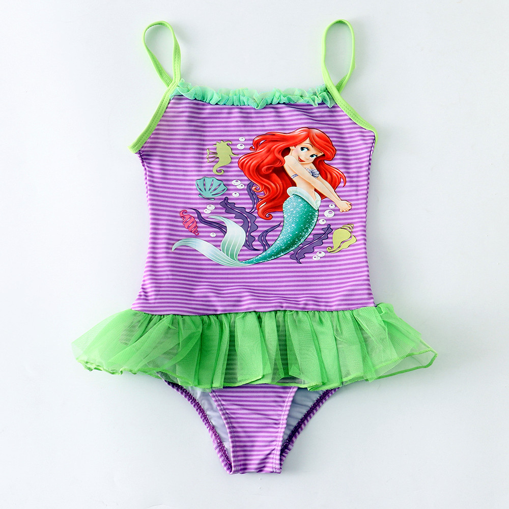 Foreign trade Original single girl swimsuit girl skirt-style child cute mermaid even body professional sunscreen swimsuit