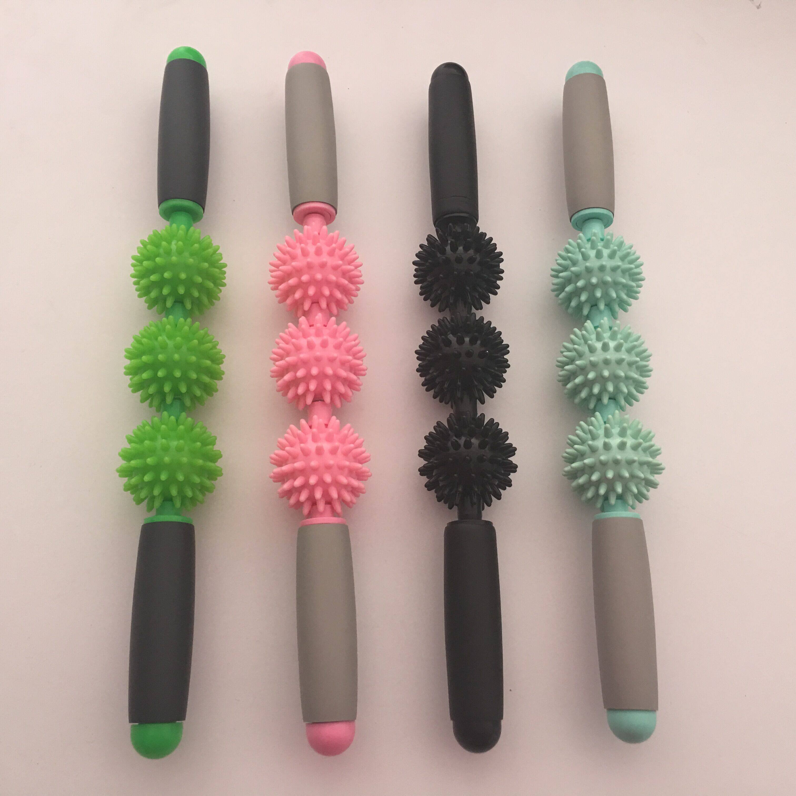 Muscle relaxation of pin massage bar yoga fitness fascia thin leg roller roller roller bar