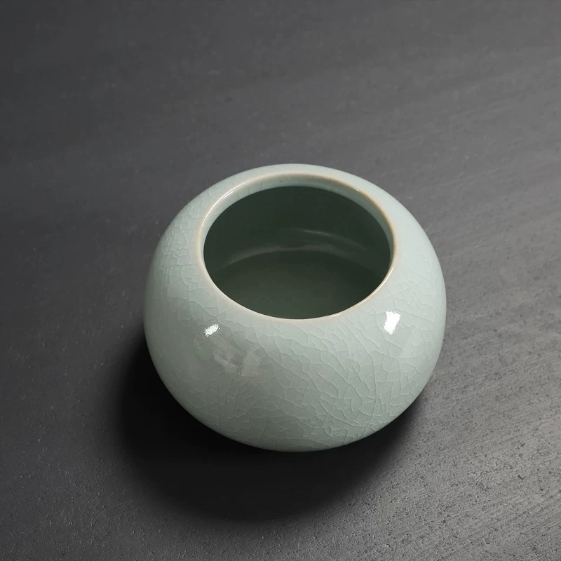 Ceramic Gogh Kiln Film Ceramic Hydroponic Pot No Pole Word Green Plant Container Small Fresh Desktop Flower Clear Warehouse