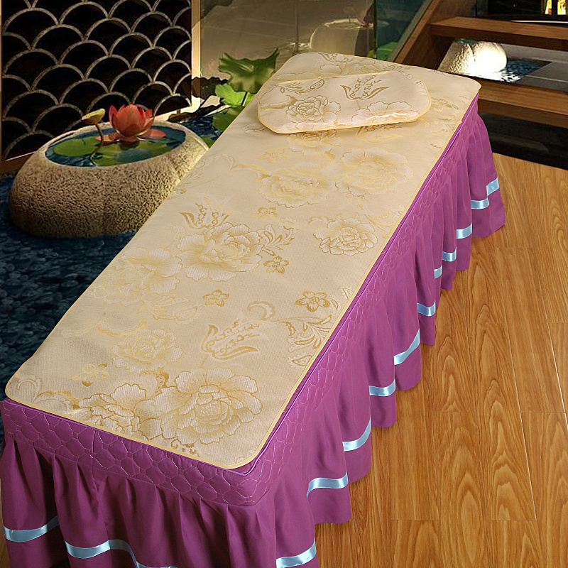 Vẻ đẹp giường thảm giường mây giường đơn băng lụa mat massage massage vẻ đẹp nệm mùa hè với lỗ chiếu trúc 1m6