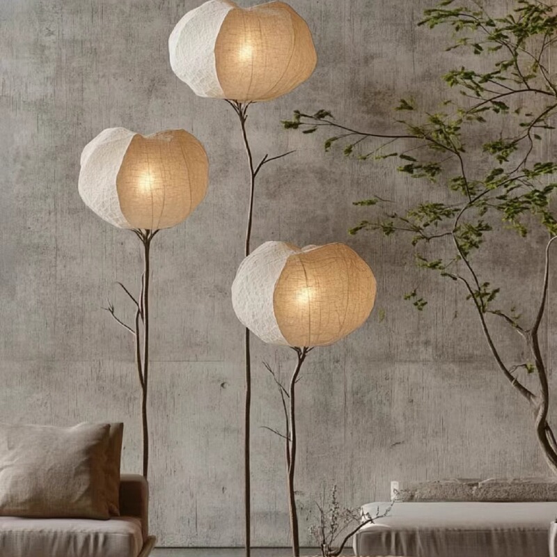 Song-Style Aesthetic Floor Lamp, New Chinese Retro Style Silk Lamp, Fabric Art Decoration for Study, Bedroom, Living Room, Creative Ornament Song-Style Aesthetic Floor Lamp, New Chinese Retro Style Silk Lamp, Fabric Art Decoration for Study, Bedroom, Living Room, Creative Ornament
