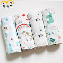 2019 baby gauze towel spring and summer thin anti-jump two-layer yarn breathable comforter cotton childrens bath towel
