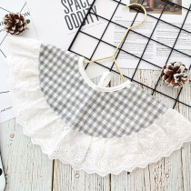 ins Nordic shawl bib cotton princess style Japanese mouth towel 360 Rotating bib