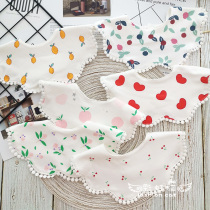 Slip towel cotton baby newborn ins Korean female Princess anti-spit milk autumn and winter comfortable breathable round rotation