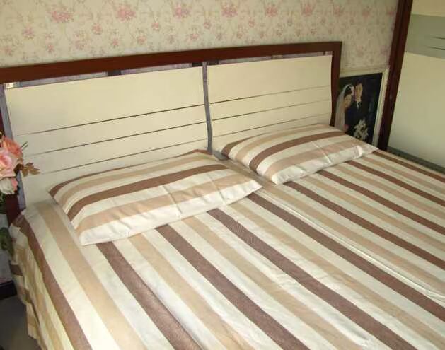 Jubilee Quảng trường đúp truy cập chính hãng đơn sọc vải cotton 220 * 240 dày xanh lăm rộng -T33 vận chuyển tốt - Khăn trải giường drap giường cotton