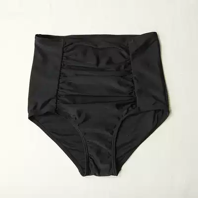 2021 new explosion style swimming trunks pleated tight fashion swimming trunks pack hips and abdomen high waist triangle bikini swimming trunks for women