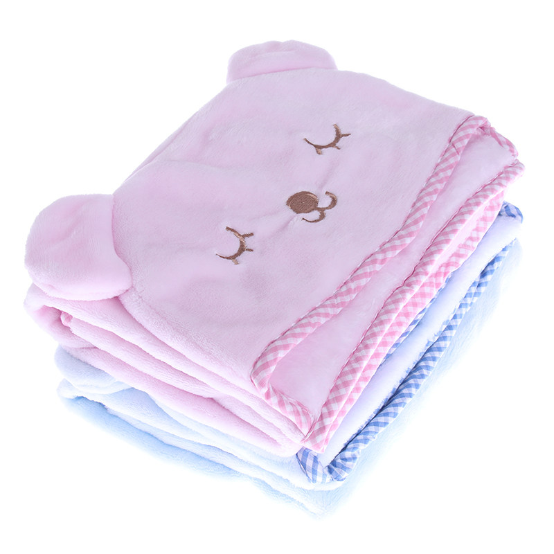2018 Baby blanket Autumn and Winter baby blanket Baby blanket Sleeping bag Cartoon bear lunch break pillow blanket
