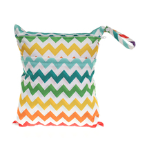 Double zipper mommy storage bag Printed waterproof diaper bag Diaper storage bag Stroller hanging bag Waterproof mommy bag