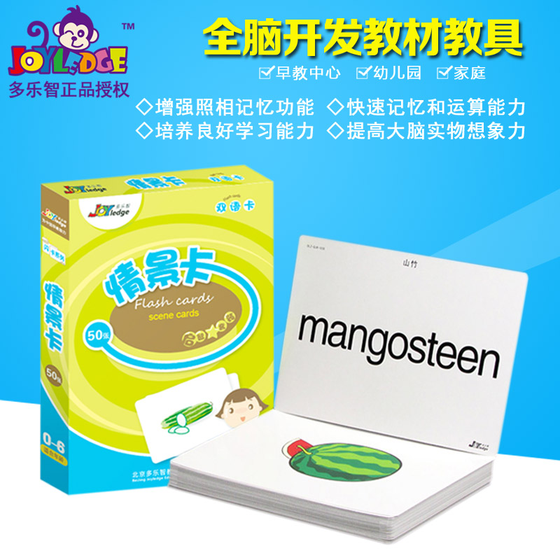 Multi-Lok Chi joyledge sitka English single word cards early to teach young children Toddlers English teaching aids for young children