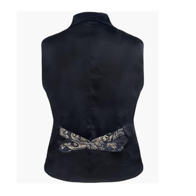 ເອີຣົບແລະອາເມລິກາ retro ແບບ gothic jacquard vest ເຈົ້າພາບຜູ້ຊາຍປະຕິບັດເຄື່ອງນຸ່ງຫົ່ມບາດເຈັບແລະຂະຫນາດໃຫຍ່ velvet splicing suit collar vest