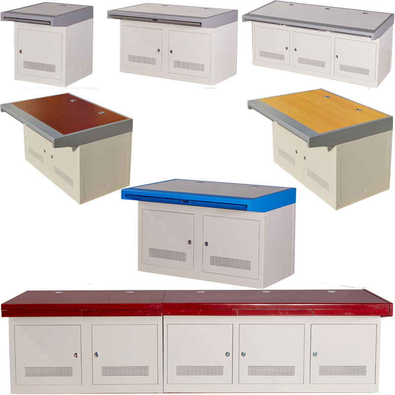 Control room dual-link monitoring operation desk monitoring bench 2 Two-link monitoring platform table Two joint command monitoring desk