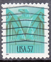 United States Letter Sales Stamp 2001 Eagle (face value 57)