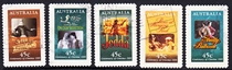 Australian Letter Marketing Stamps 1995 100 Years of Cinema 1 set of 5 (self-adhesive)
