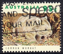 Australian Letter Sales Stamps 1992 Australian Wildlife (1) 4-4: Wombats