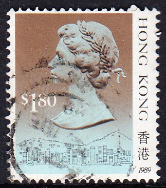 China's Hong Kong credit stamps 1989 Queen Elizabeth II (face value 1 80) - Taobao