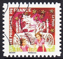 French letter marketing stamps 2010 Greetings Christmas and New Year 14-12