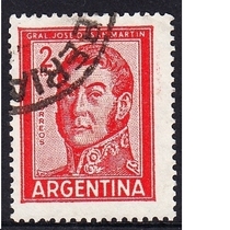 Argentina Letter Sales Stamp 1961 General San Martin