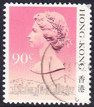 China's Hong Kong sales stamps 1987 Queen Elizabeth II (face value 90C) - Taobao