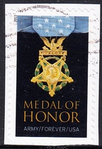 U.S. Letters Postage Stamp Cutout 2013 Medal of Honor 2-2: Army