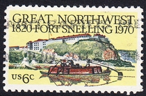 U.S. Letter Sales Stamps 1970 150th Anniversary of Fort Snelling 1-1