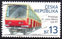 Czech Letter Marketing Stamps 2014 Transportation 2-2: Prague Metro