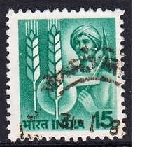 Indian Letter Marketing Stamp 1980 Farmers and Agricultural Products