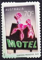 Australian Letter Marketing Stamps 2015 Sign of the Times 3-2: Motel (self-adhesive)