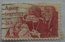 U.S. Letter Sales Stamp 1982 Growing Old Together 1-1
