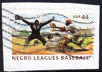 US Letter Postage Stamp Clip 2010 Negro Baseball League 2-1: Home Run