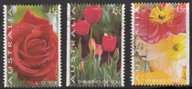 Australian Letter Marketing Stamps 1994 Greeting Stamps Flower Photography 1 set of 3 pieces