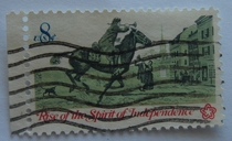 U.S. Letter Marketing Stamps 1973 The Rise of the Independent Spirit 4-3: Postman on Horseback