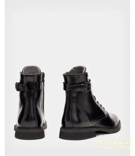 Британцы приобрели прямую почту All Saints 23 -Year Spring Brade Buckle Pure Leather Men's Boots 2.28