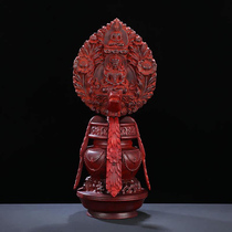 Blood sandalwood longevity vase Doma Tibetan home ethnic style ornaments living room Buddhist hall auspicious offerings Doma vase