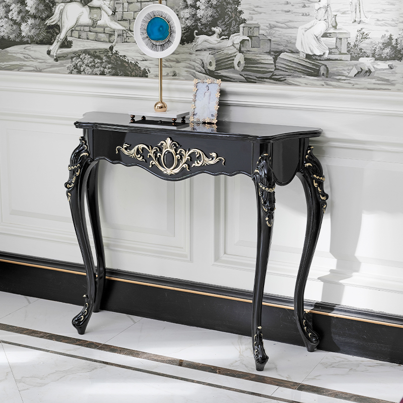Eurostyle Xuanguan Table Brief About Wall Side Table Door Hall Xuanguan Cabinet Entrance Door Xuan Guan Tai Semi-circle Corridor Table Sofa Back A Few
