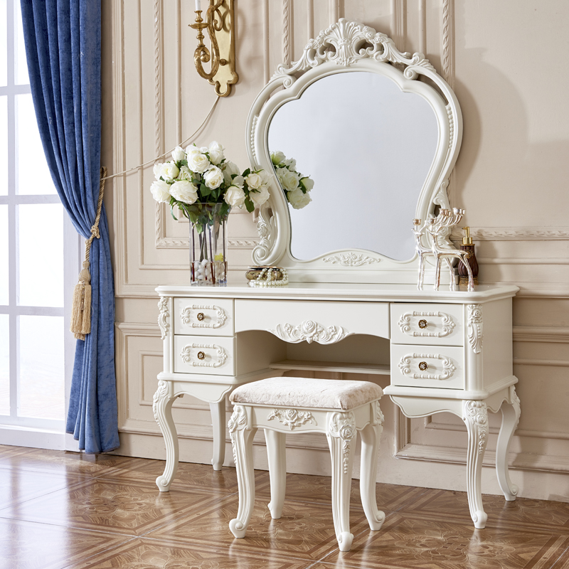 European style dresser bedroom modern simple net red ins wind princess dressing table makeup table storage cabinet integrated