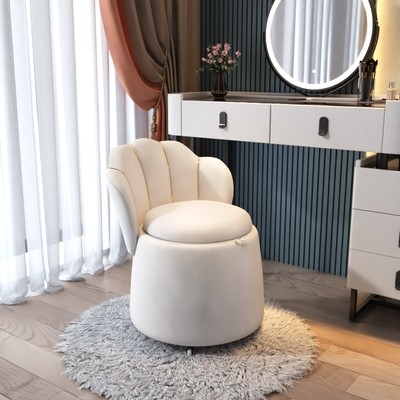 Nordic net red ins wind light luxury makeup stool bedroom dressing table backrest sofa chair modern minimalist computer stool