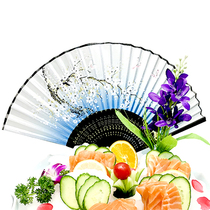 Sabia plate decorated folding fan artistic conception dish head salmon pan head Hotel restaurant chef Tool Supplies