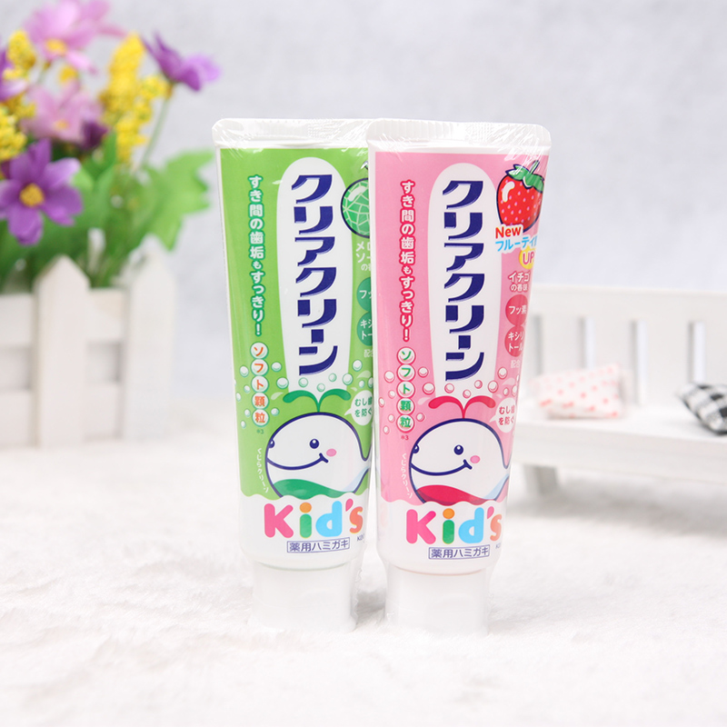 Japan imported Kao children's toothpaste 70g 2-8 years old baby anti-moth toothpaste Hami melon flavor
