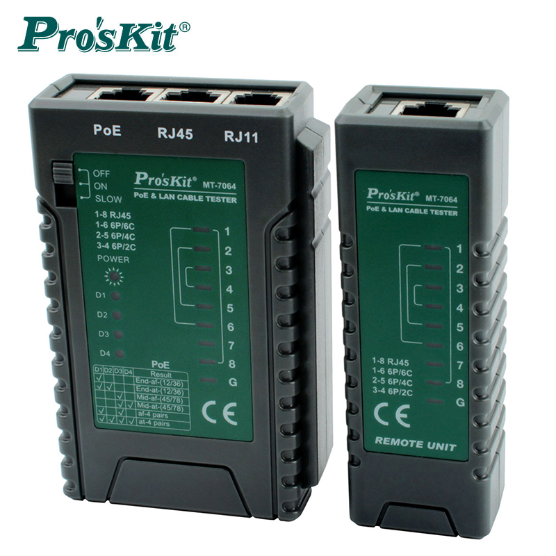 Taiwan's Baoworkers Proskit MT-7064-C POE and Internet Testing Film Monitoring Internet Wire