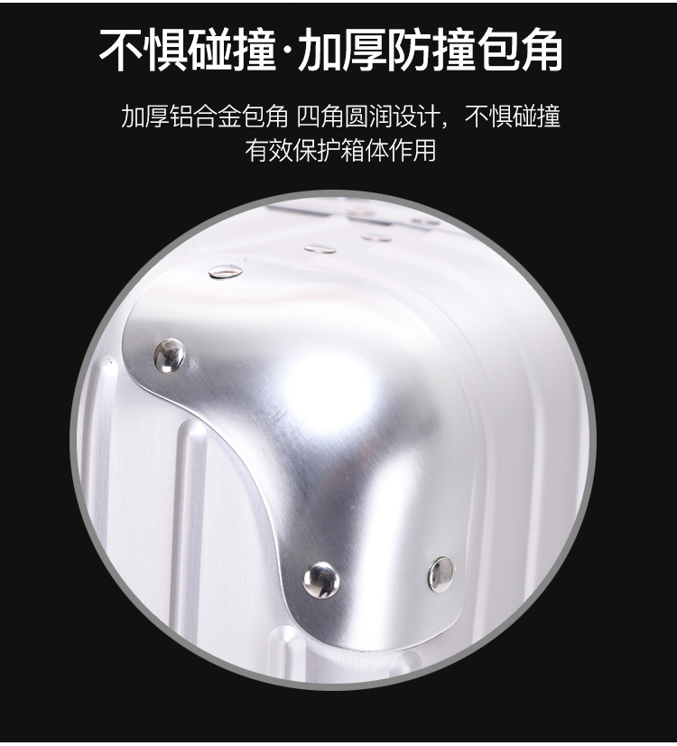 Cực lớn dày tất cả các hợp kim nhôm hợp kim xe đẩy thùng 30 inch hộp hành lý ký gửi 32 inch khung nhôm mật khẩu hộp du lịch - Va li vali rimowa