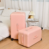 Розовый, вместительный и большой, зеркальный эффект