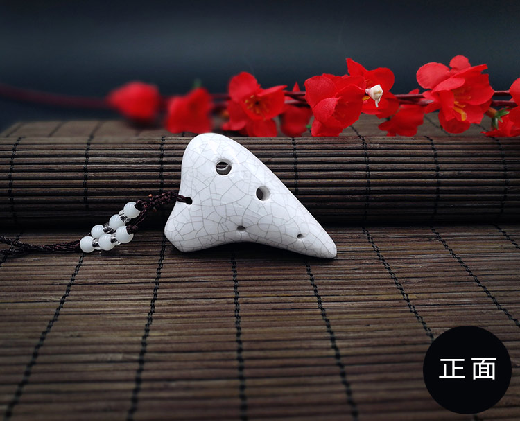 Mini Ocarina hun khói Vòng cổ 6 lỗ Mặt dây chuyền dễ thương Sáu lỗ Super Treble F-Modified Nhạc cụ Q3zetM8NZ8 - Nhạc cụ dân tộc đàn nguyệt cầm