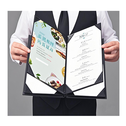 New European-Style Western Food Menu, Drink Menu Inserts, Interchangeable Pages, Japanese and Korean Cuisine