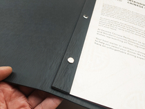 Overseas menu and drink list customized soft leather copper nail binding Chinese hot pot Japanese and Korean cuisine Western food menu design and production