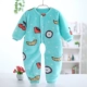 Mùa thu và mùa đông em bé flannel jumpsuit 0-1 nữ bé 3 nam 2 dịch vụ tại nhà dày